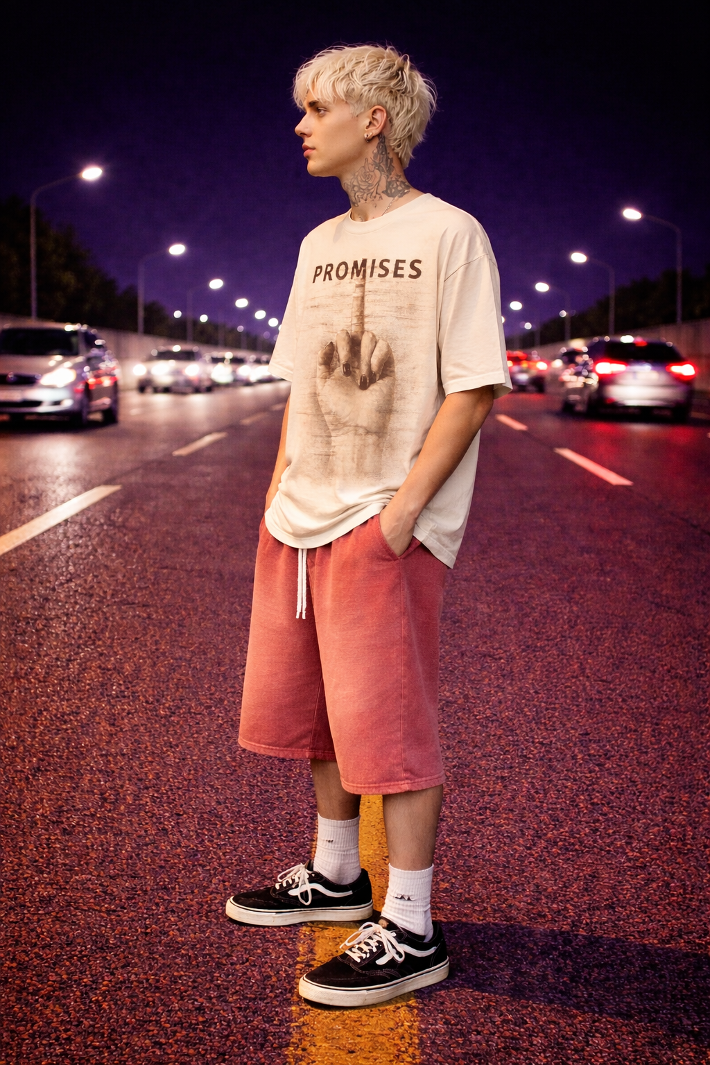 Promises Hand Graphic Streetwear Tee