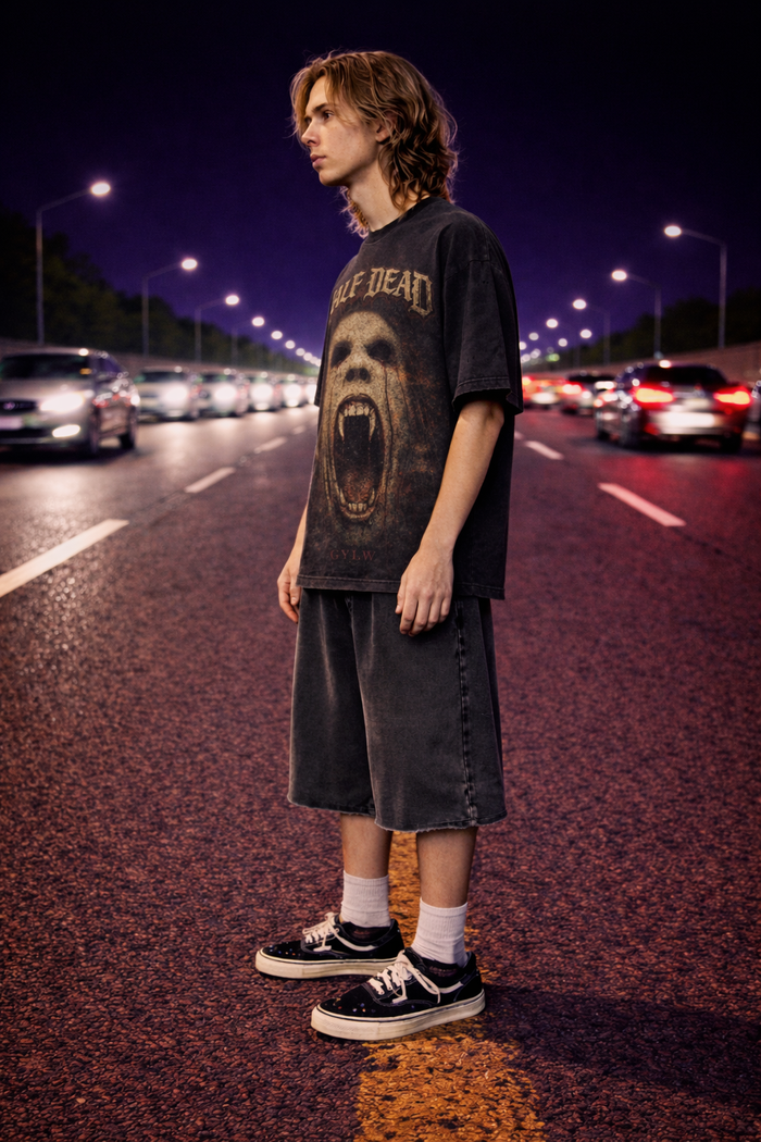 Half Dead Horror Graphic Tee
