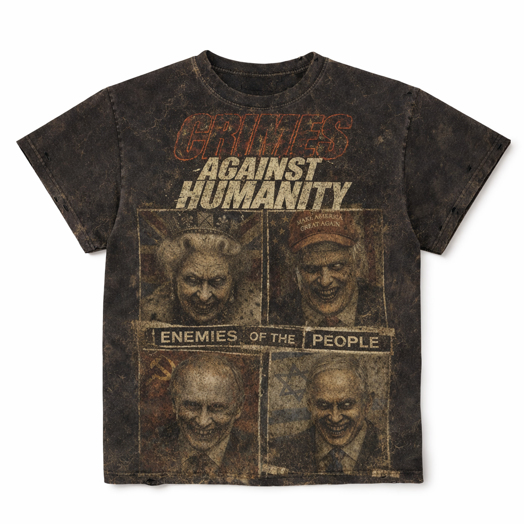 Crimes Against Humanity Vintage Graphic Tee