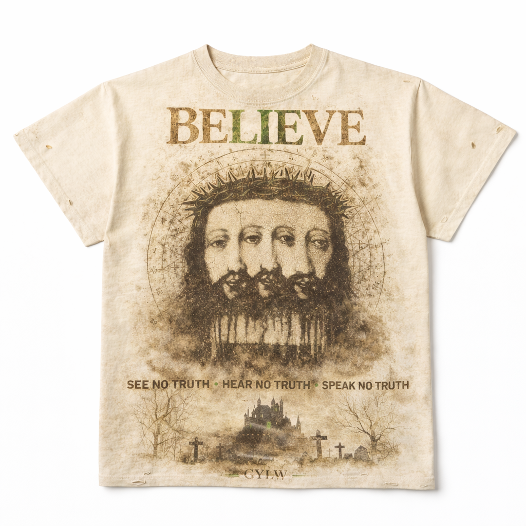Believe “See No Truth” Gothic Graphic Tee